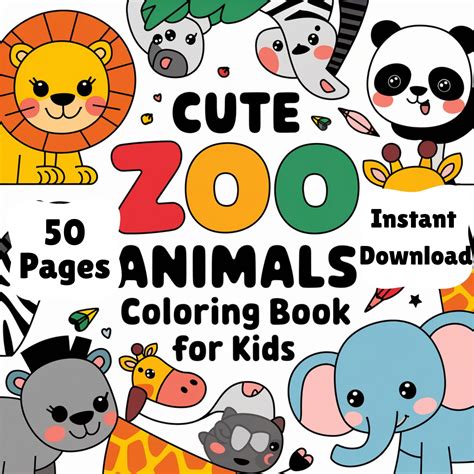 zoo animal coloring book pdf 2