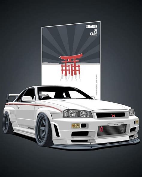 SHADES OF CARS on Instagram: "Nissan Skyline R34 GTR with custom ...