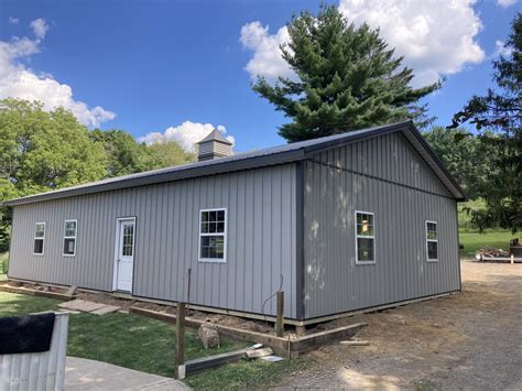 Black And Gray Pole Barn Extreme Pole Buildings