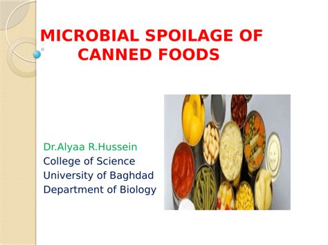 Pdf Microbial Spoilage Of Canned Foodsدعلياء