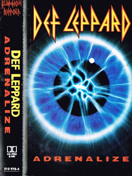 Def Leppard Adrenalize Cassette Album 1992 [r6802209] Discogs