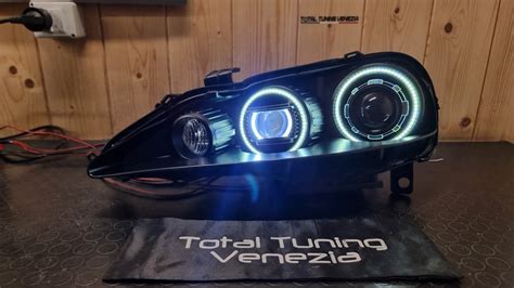 Alfa Fanali Angel Eyes Full Led Bi Led Tuning Retrofit Youtube