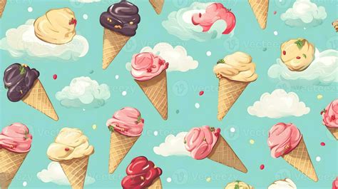 Ice cream background pattern. 25937944 Stock Photo at Vecteezy