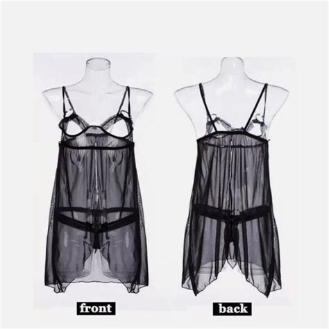 Sexyfun Intimates And Sleepwear Sexylingerie Lace Nightwear Dress