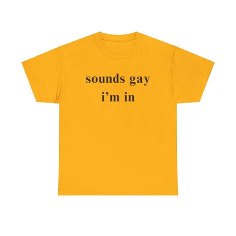 Sounds Gay I M In T Shirt LGBTQ Pride Tee Party Shirt Raves