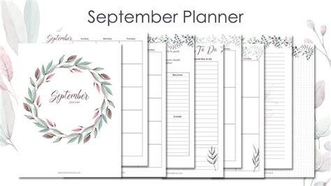 Printable Delicate Foliage Planner | The Printable Collection