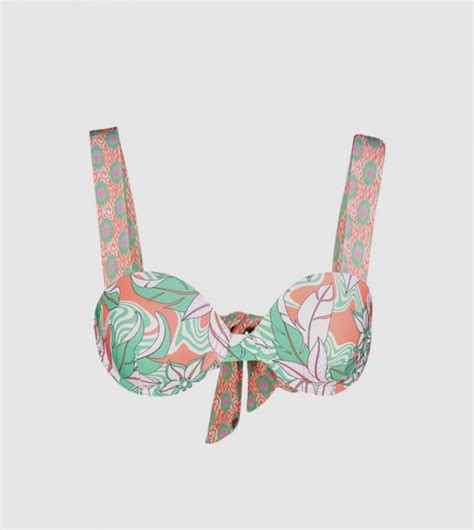 Buy Trendyol Floral Print Push Up Covered Bikini Top In Multiple Colors ThStreet Qatar
