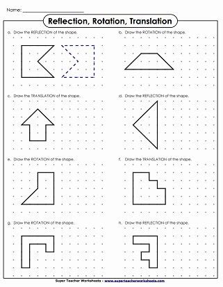 50 Translation Rotation Reflection Worksheet