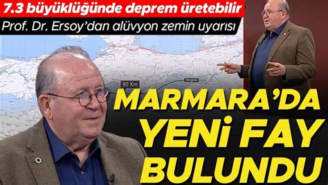 Marmara B Lgesi Nde Yeni Fay Hatt Bulundu Prof Dr Kr Ersoy