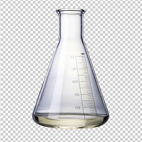 premium psd erlenmeyer flask  transparent background