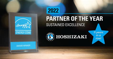 Hoshizaki America Inc Earns Energy Star Partner Of The Year