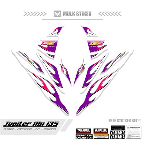 Jual Striping Mx Lama Motif Exciter Jupiter Mx Old Sticker