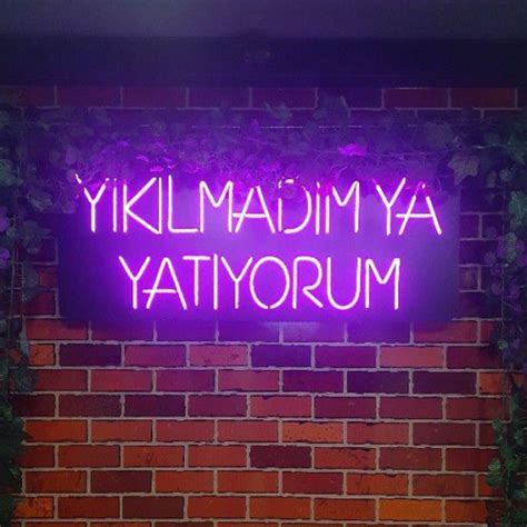 Yıkılmadım Ya Yatıyorum Neon Led Tabela NeuNeon