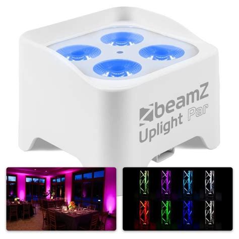 Beamz Bbp W Projecteur Uplight Par X Led Rgb Uv W Par Led