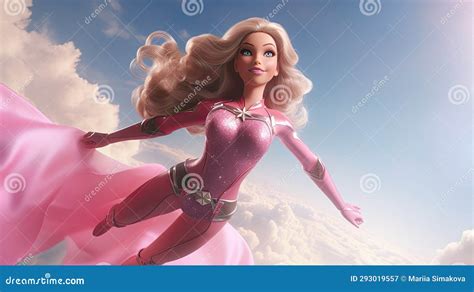 A Barbie Doll As a Superhero Photo Realistic Illustration - Generative ...