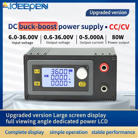 Aideepen Dc Dc Buck Boost Converter Variable Voltage Regulator V