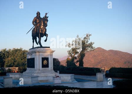 India Rajasthan Udaipur Maharana Pratap statue Stock Photo - Alamy