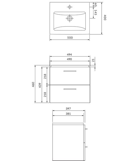 Badmöbel Set LARAZ COMO 50 Waschbecken-Unterschrank mit Hochschrank 150 ...