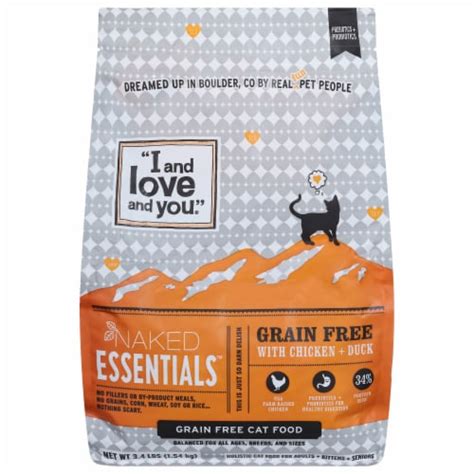 I And Love And You Naked Essentials Grain Free Chicken Duck Dry Cat Food Lbs Kroger