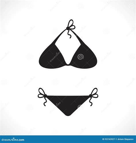 Swimsuits Or Bikini Icon Stock Vector Illustration Of Pants