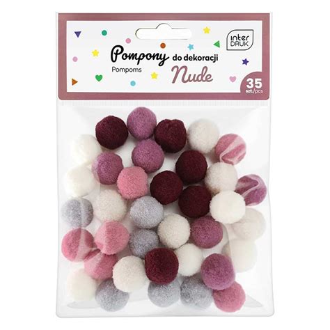 Pompony Interdruk Szt Nude Storm Plastyczny