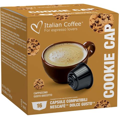 Cápsulas Dolce Gusto Cappuccino Cookies Italian Coffee 16 Un