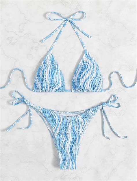 Bikini Set Lace Up Swimsuit On Luulla