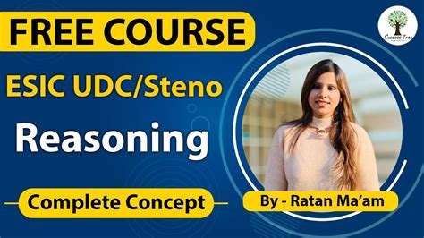 Free Course Esic Udc Steno Reasoning Lecture Youtube