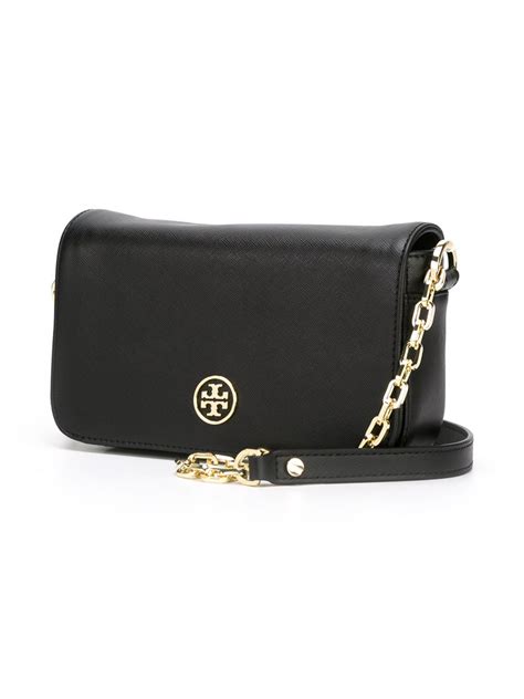 Tory Burch Mini Robinson Crossbody Bag In Black Lyst