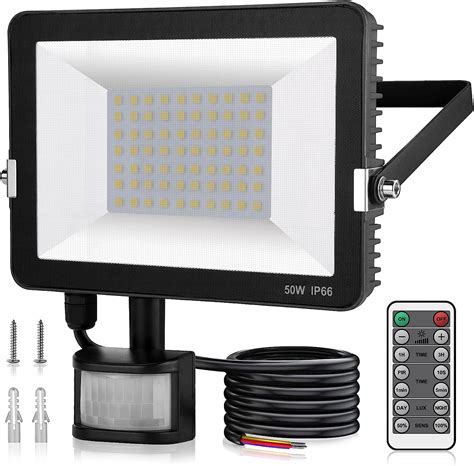 Immver W Security Lights Outdoor With Ir Remote Control Pir Motion