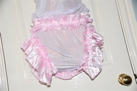 Clothing Men S Clothing Sissy Lingerie Ant B Soft Floaty Lounging Wear Adult Baby Sheer Ruffle