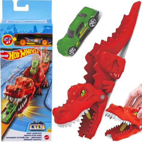 Hot Wheels Wyrzutnia Dinozaur T Rex Autko Mattel