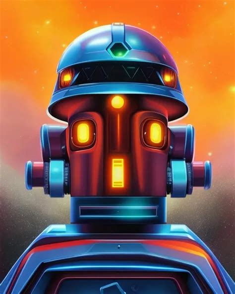 Ultradetailed Retro Futurist Illustration Of A Robot Openart