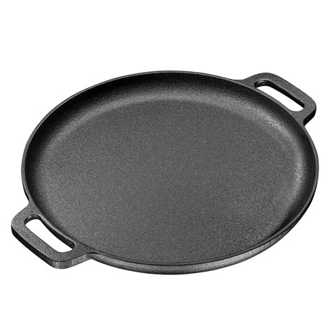 Buy Bruntmor 12 Inch Pre Seasoned Cast Iron Skillet Pan Pizza Pan With Dual Handles Large