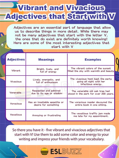 Adjectives That Start With V To Boost Your Vocabulary Vivid Vocabulary