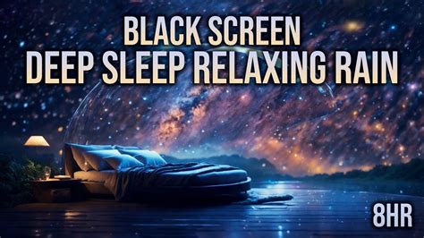 Black Screen Deep Sleep Music Relaxing Rain Ambient Sounds Hours