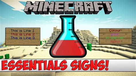 Minecraft Plugin Tutorial Essentials Signs Buy Sell Colour Etc