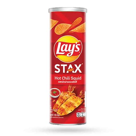 Lays Stax Hot Chilli Squid
