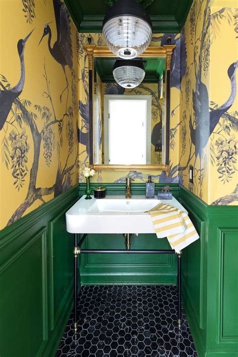 Fifteen Perfect Powder Room Ideas Powder Room Makeover Art Deco