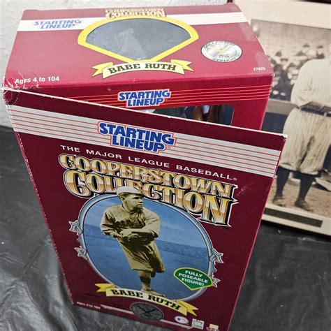 Lot B Babe Ruth Yankees Lot X Photo On W Stats Chart Gold Trading Card In Clear