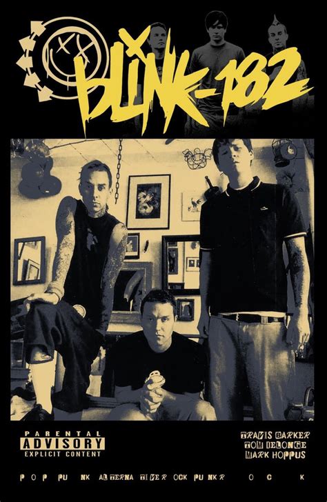 The Punk Band Blink B2 Is Shown In This Poster