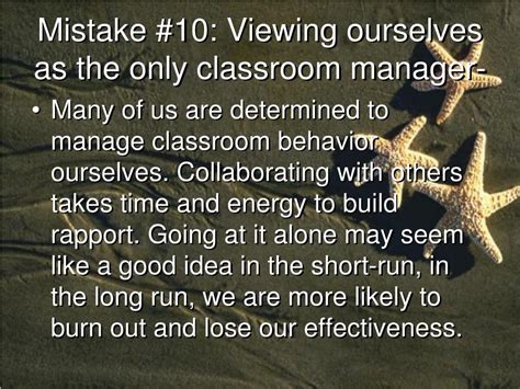 Ppt Classroom Behavior Management A Dozen Common Mistakes And What