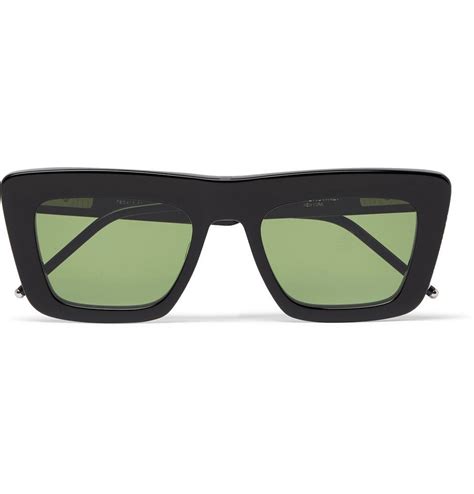 Thom Browne Square Frame Acetate Optical Sunglasses Men Black Thom Browne