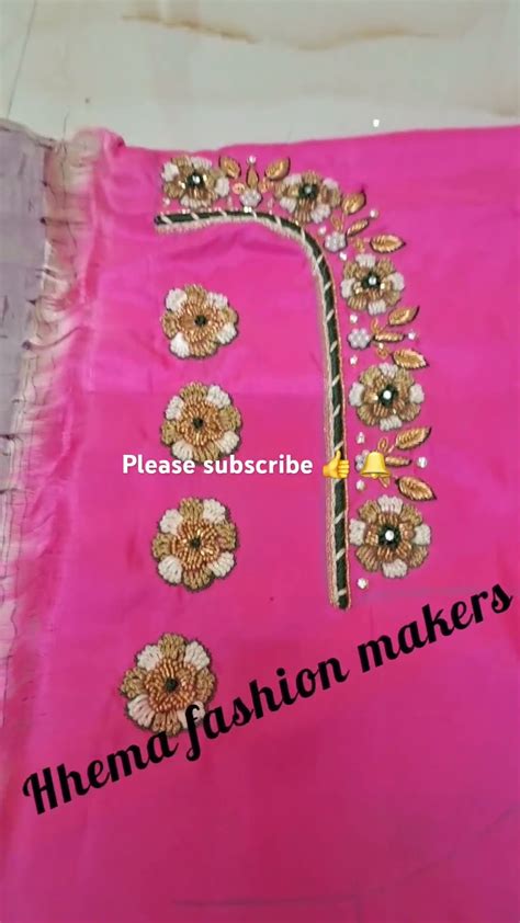 Heavy Muggum Work Blouse Design Bridal Embroidery Blouse Design Aari