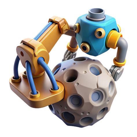 Robotic Arm Manipulating Celestial Body 55139641 PNG