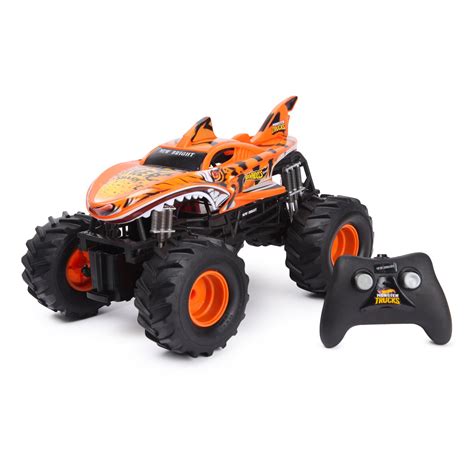 Машина Hot Wheels РУ 1 15 Monster Truck Tiger Shark Оранжевый 61550U купить в интернет магазине