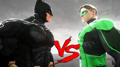 Batman V Green Lantern Epic Superheroes Battle Death Fight Youtube