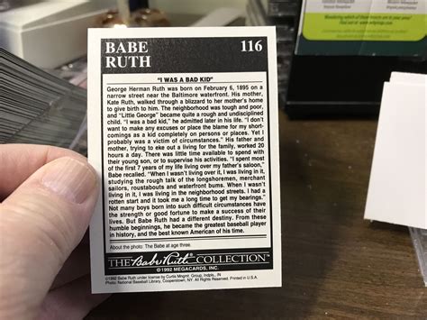 1992 Megacards The Babe Ruth Collection Babe Ruth 116 HOF EBay