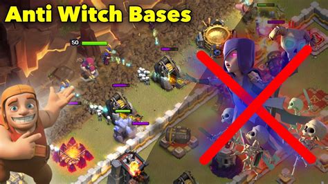 Defend Witch Spam Base Building Tips For Anti Witch Bases In Clash Of Clans Youtube