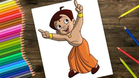 How To Draw Chota Bheem Chota Bheem Drawing Chota Bheem Cartoon